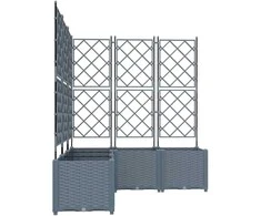 Sodo vazonas 5 pcs Šviesiai Pilka 120 x 120 x 143 cm Plastmasė