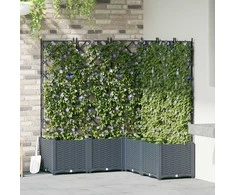 Sodo vazonas 5 pcs Šviesiai Pilka 120 x 120 x 143 cm Plastmasė