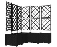 Sodo vazonas 5 vnt. Juoda 120 x 120 x 143 cm PP