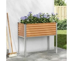 Sodo vazonas Šviesiai rudas 100 x 45 x 90 cm Cinkuota plienas