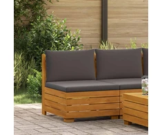Sodo vidurinė sofa Kietos akacijos mediena Ruda