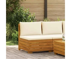 Sodo vidurinė sofa Kietos akacijos mediena Ruda