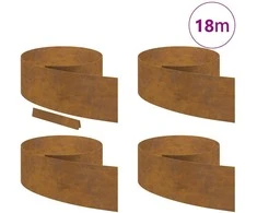 Vejo kraštas 4 pcs Rūdijanti 450 x 0,05 x 25 cm