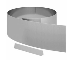 Vejo kraštas 4 pcs Sidabro 450 x 0,05 x 25 cm Cinkuota plienas