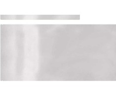Vejo kraštas 450 x 25 cm Nerūdijantis Plienas Sidabro