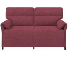Dvitaškė sofa 2 vietos Vyno raudona 158 x 83 x 95 cm Audinys