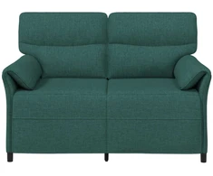 Dvitaškė sofa 2 vietos Tamsiai žalia 138 x 83 x 95 cm Audinys