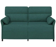 Dvitaškė sofa 2 vietos Tamsiai žalia 158 x 83 x 95 cm Audinys