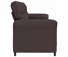 Dvitaškė sofa 2 vietos Tamsiai rudas 138 x 83 x 95 cm Audinys