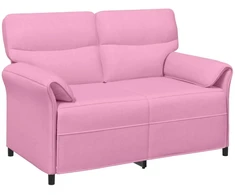 Dvitaškė sofa 2 vietos Rožinė 138 x 83 x 95 cm Audinys