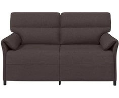 Dvitaškė sofa 2 vietos Tamsiai rudas 158 x 83 x 95 cm Audinys