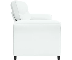 Dvitaškė sofa 2 vietos Balta 138 x 83 x 95 cm Audinys