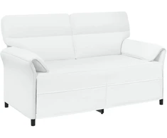 Dvitaškė sofa 2 vietos Balta 158 x 83 x 95 cm Audinys