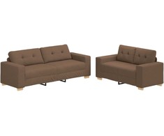 Sofa 2 pcs Ruda 221 x 80 x 80 cm Lino mišinio audinys
