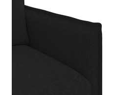 Sofa Sofos komplektas 2 vnt. Juoda Audinys