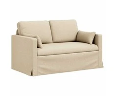 Sofa 2 pcs Kreminė Metalas