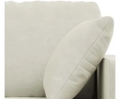 Sofa Sofos komplektas 2 pcs Kreminė 158 x 78 x 80 cm Aksomas