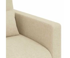 Sofa Sofos komplektas 2 vnt. Kreminė audinys