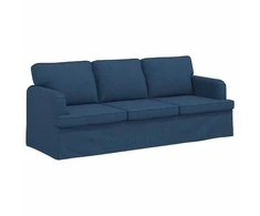 Sofa Sofos komplektas 2 pcs Mėlyna 201 x 80 x 85 cm audinys