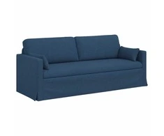 Sofa Sofos komplektas 2 pcs Mėlyna 198 x 78 x 80 cm audinys