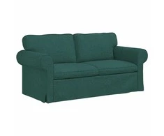 Sofa Sofos komplektas 2 pcs Tamsiai žalia 175 x 82 x 80 cm audinys