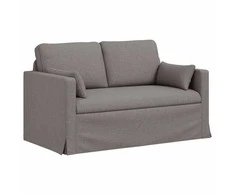 Sofa 2 pcs Taupe Metalas