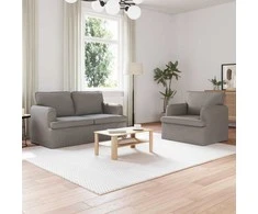 Sofa Sofos komplektas 2 pcs Tortora 144 x 80 x 85 cm audinys