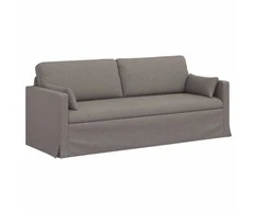 Sofa 2 pcs Taupe Metalas