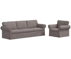 Sofa Sofos komplektas 2 pcs Tortora 245 x 82 x 80 cm audinys