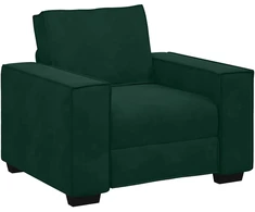 Sofa 3 dalių sofos komplektas su pagalvėlėmis, tamsiai žalias, aksomas