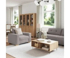 Sofa 3 pcs Tortora 221 x 80 x 80 cm Lino mišinio audinys
