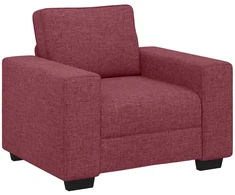 Sofa 3 dalių sofos komplektas su pagalvėlėmis, vyno raudonumo audinys