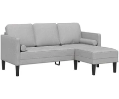 Sofa Sofos komplektas Debesų pilka 173 x 131 x 67 cm Poliesteris