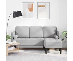 Sofa Sofos komplektas Debesų pilka 173 x 131 x 67 cm Poliesteris