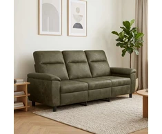 Sofa Armijos Žalia 214 x 90 x 95 cm Dirbtinė suedė oda