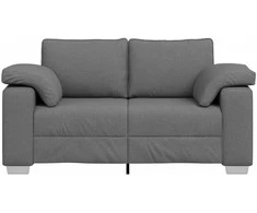 Dvivietė sofa Tamsiai pilka 160 cm audinys