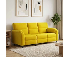 Sofa Geltona 214 x 85 x 93 cm Aksomas