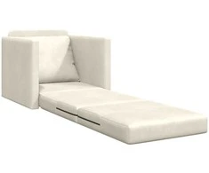 Sofa lova Kreminė 74 x 77 x 81 cm Aksomas