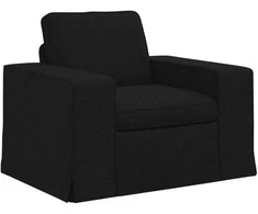 Fotelis Sofa Juoda 102 x 80 x 82 cm Metalas