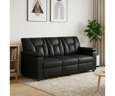 Sofa Juoda 191 x 85 x 93 cm Dirbtinė oda