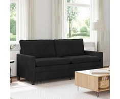 Sofa Juoda 196 x 81 x 87,5 cm Aksomas