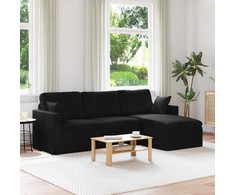 Sofa Juoda 228 x 134 x 80 cm Aksomas