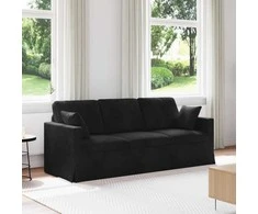 Sofa Juoda 198 x 78 x 80 cm Aksomas