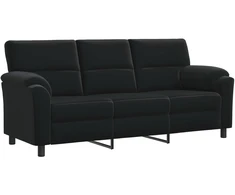 Sofa Juoda 214 x 85 x 93 cm Aksomas