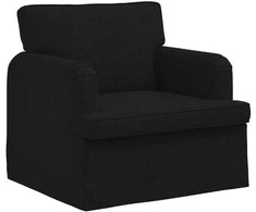 Fotelis Sofa Juoda 142 x 80 x 85 cm Metalas
