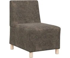 Modulinis sofa vienetas be rankų 2 pcs Tamsiai pilka
