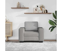 Sofa-kėdė, debesų pilka, 100x77x82 cm, audinys