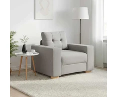 Sofa-kėdė, debesų pilka, 100x78x80 cm, audinys