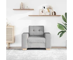 Sofa-kėdė, debesų pilka, 100x78x80 cm, audinys