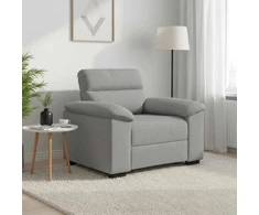 Sofa-kėdė, debesų pilka, 100x81x84 cm, audinys